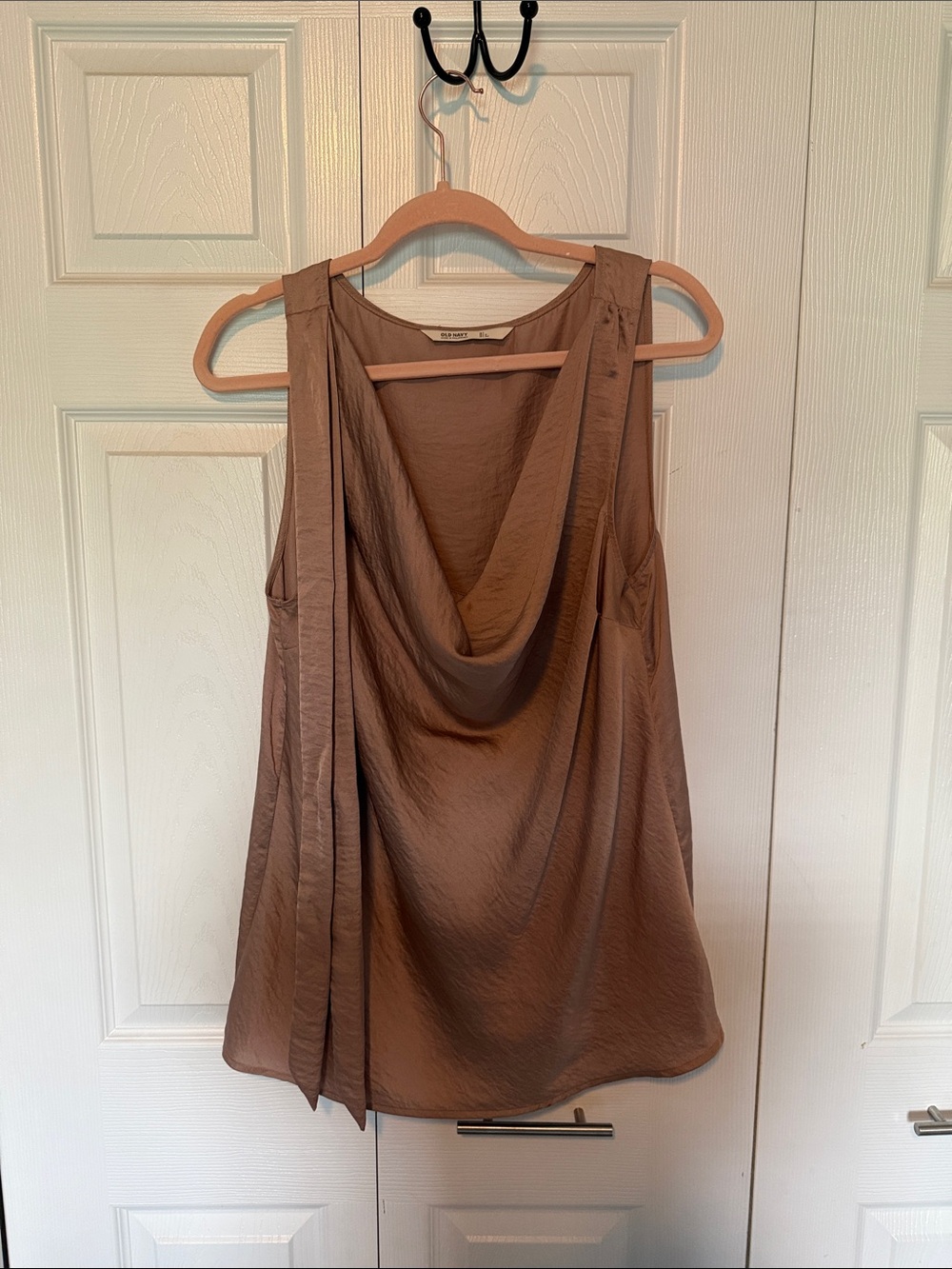 Old Navy Taupe Draped Neck Sleeveless Camisole
